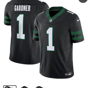 Men’s Nike Ahmad Sauce Gardner Black New York Jets Vapor Jersey